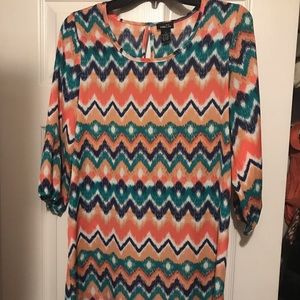 Colorful A-line dress